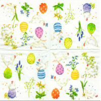 Servilletas Papel Decoradas Huevos de Pascua 25x25cm - Badabadoc Art