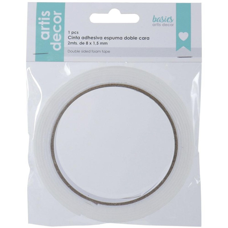 cinta-adhesiva-espuma-doble-cara-8x1,5mm-2mt-artis-decor