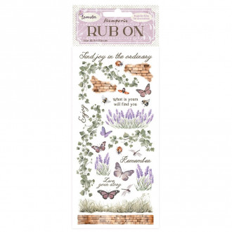 transfer-rub-on-lavender-stamperia-lavanda-mariposas-dflrb96