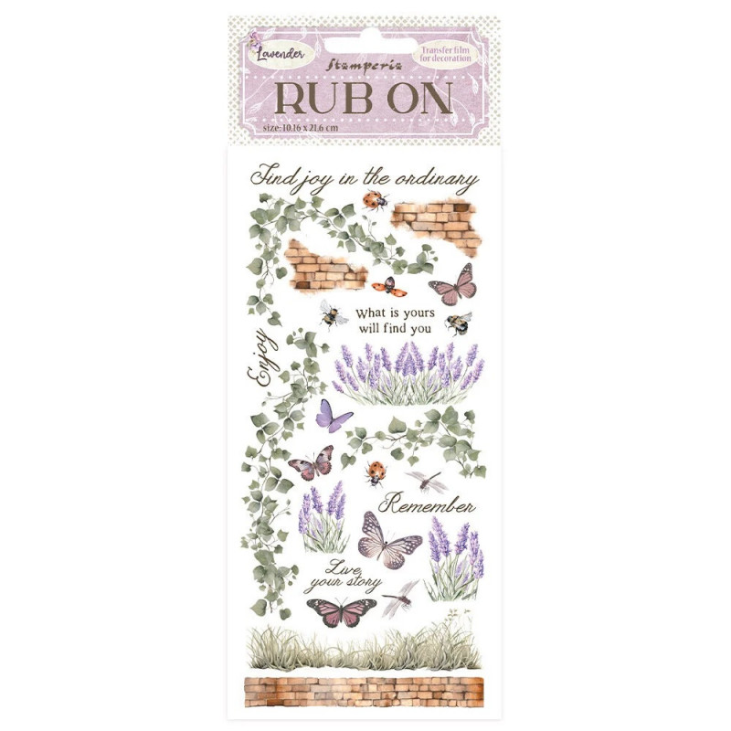 transfer-rub-on-lavender-stamperia-lavanda-mariposas-dflrb96