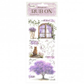 transfer-rub-on-lavender-stamperia-ventana-gato-dflrb99