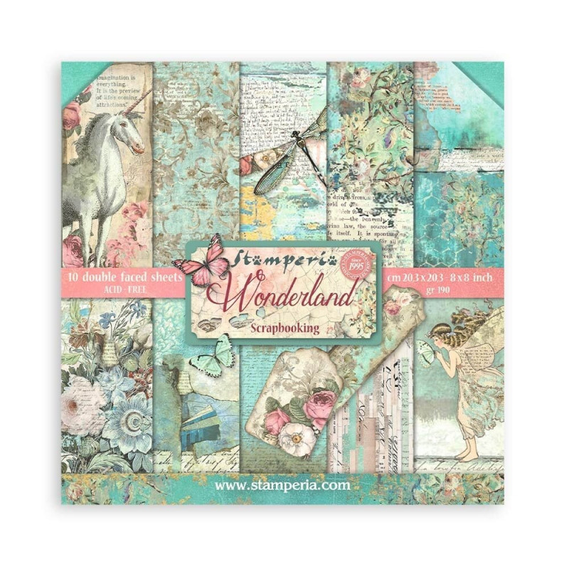 set-papeles-scrapbooking-wonderland-8x8-stamperia