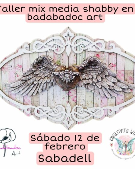 Taller manualidades mixed media Sabadell