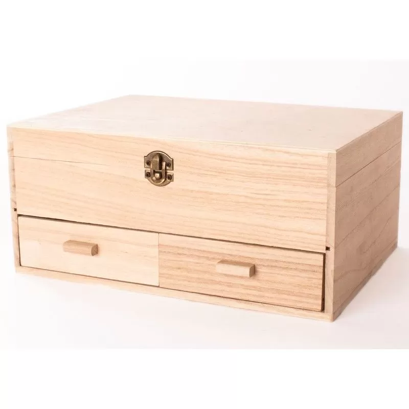 Caja costurero de madera para decorar